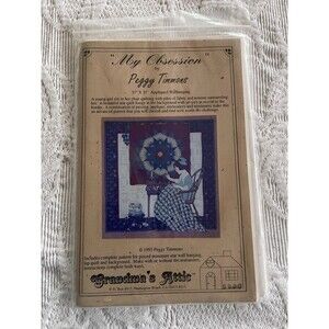 My Obsession by Peggy Timmons Appliqued Wallhanging Quilt Instructions 1995 NIP